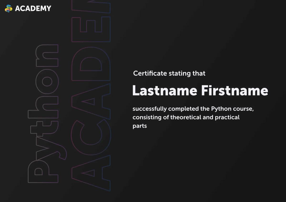 Certificate Preview